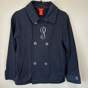 Joe Fresh Double Breasted Jacket Monogram 'P" Girls Large 10/12